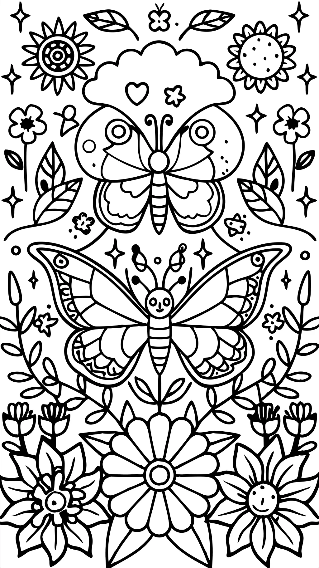 full page stress relief coloring pages